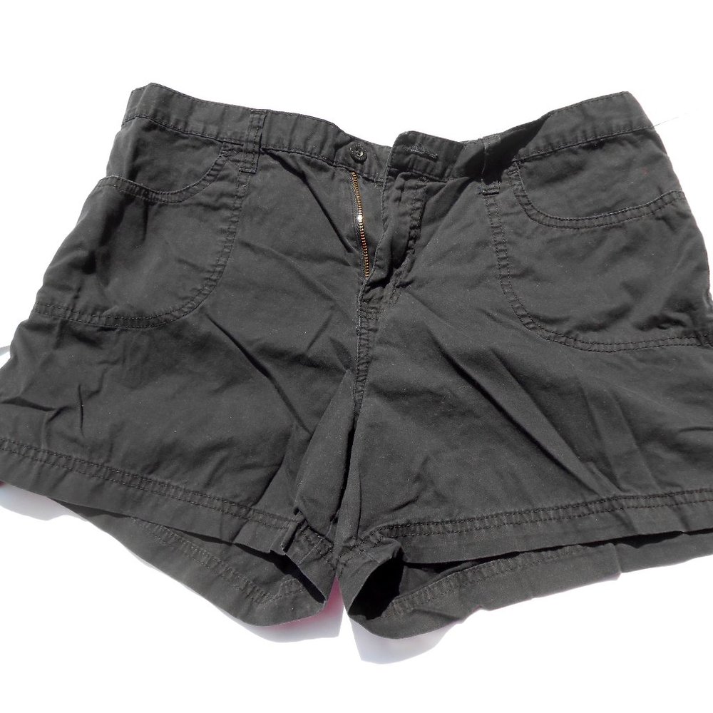 2/$8 Faded Glory Black Shorts Sz 12